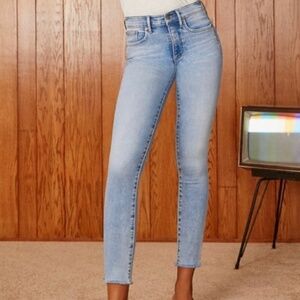 Denim Forum Mid Rise Skinny Crop Jeans